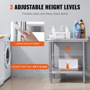 Roostevabast terasest ettevalmistuslaud, 318 kg, 61,0 x 76,2 x 78,7 cm — pilt 5