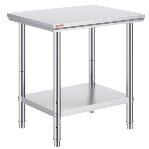 Roostevabast terasest ettevalmistuslaud, 61,0 x 76,2 x 78,7 cm, 318 kg