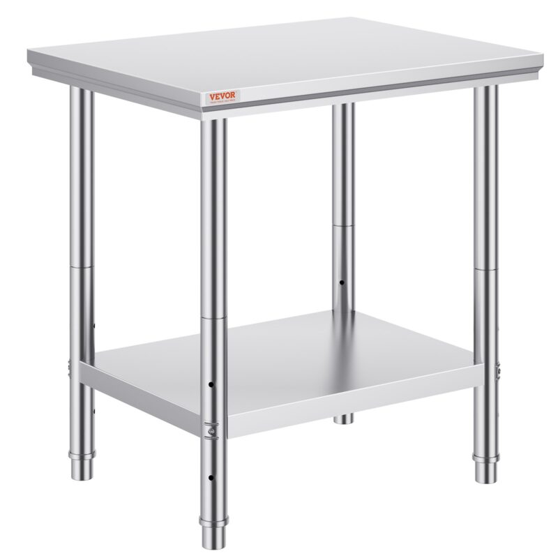 Roostevabast terasest ettevalmistuslaud, 61,0 x 76,2 x 78,7 cm, 318 kg