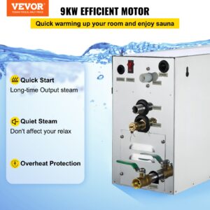 9KW aurugeneraator Aurugeneraator SPA-ruumi digitaalse ekraaniga aurugeneraator 35 ℃-55 ℃ — pilt 2