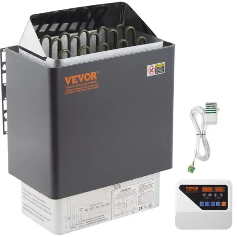 9KW elektriline kuivsauna keris ahi / välise kontrolleriga roostevaba teras 9-13m3 ruumile