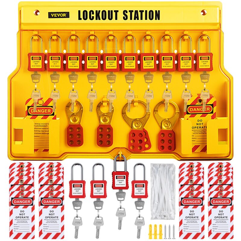 58 PCS Lockout Tagout Kits, 58 tk