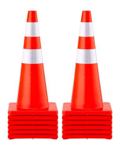Safety Cones, 73 cm kõrgus, 12 tk