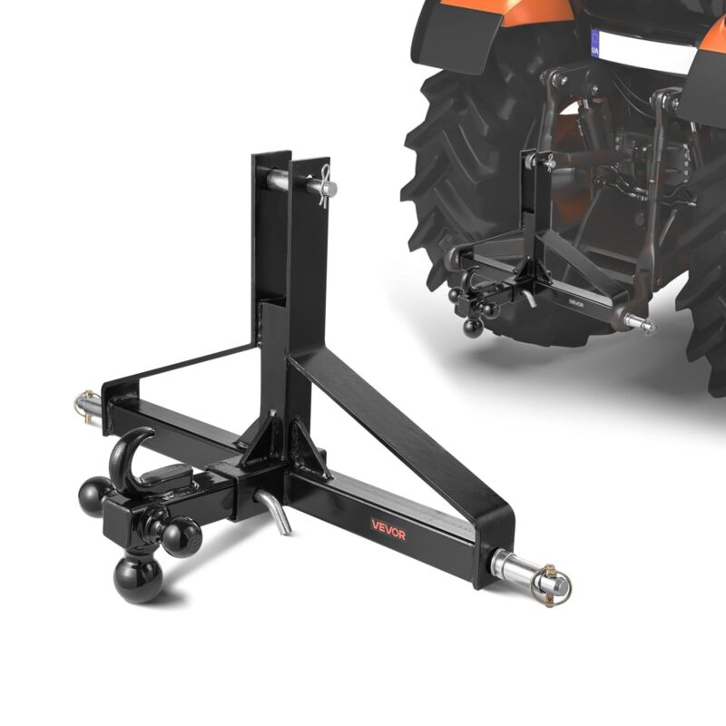 3 Point Trailer Hitch with 5.08 cm Receiver, 5,08 cm