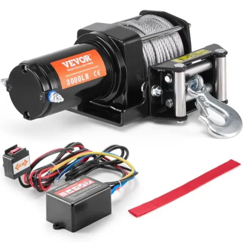 Elektrivints ATV UTV 1360,8 kg terastross IP55 veekindel juhtmega juhtimine, 1361 kg