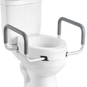 Kõrgendatud WC-poti iste käetugedega, 136,08 kg, 136,1 kg, 88,9 mm — pilt 1