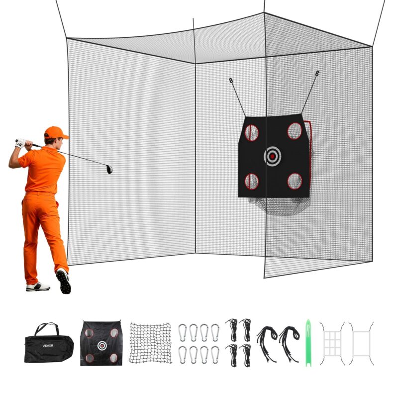 Golf Batting Cage, 3050 x 3050 x 3050 mm, 4,4 kg