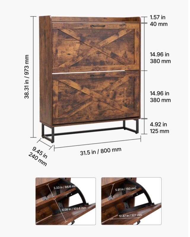 Kingakapp kahe klapitava sahtliga, 15 kg