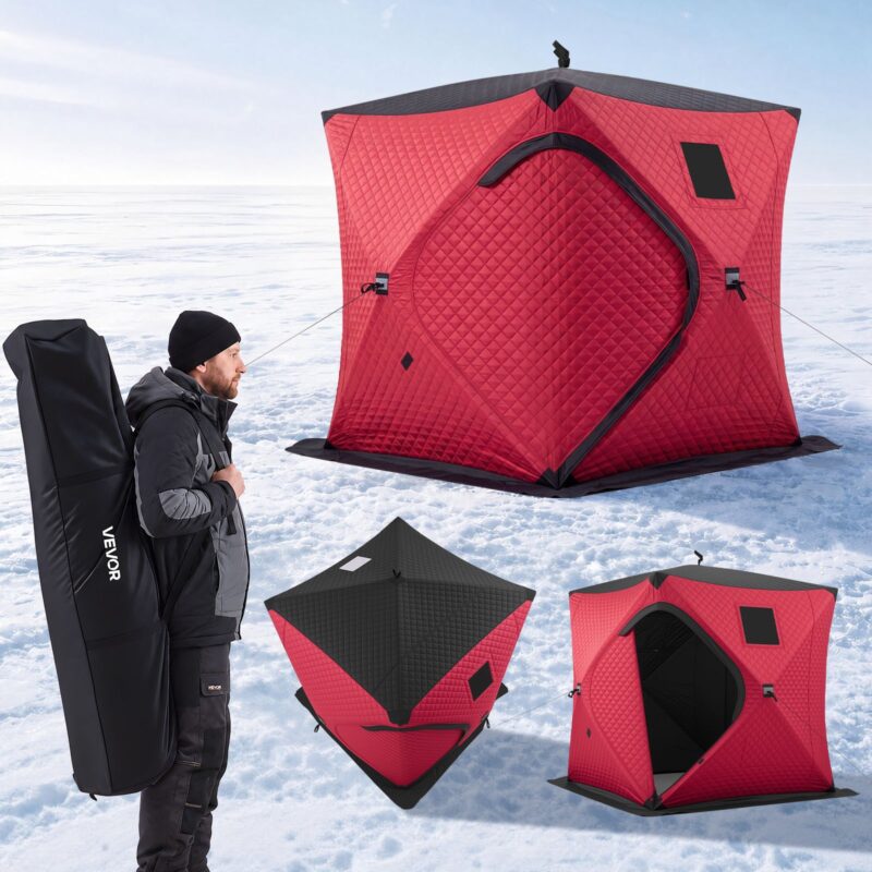 Hüpiktelk jääpüügiks 3-4 inimesele 1,8 x 1,8 x 2 m isoleeritud