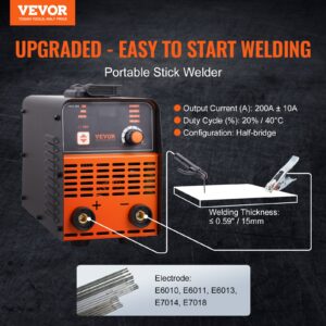 VEVOR 220V elektroodkeevitusseade, 5,08 cm, 310×140×220 mm — pilt 2