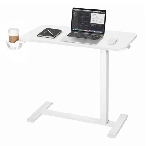 Voodi kohal olev laud 800 x 400 mm mobiilne öökapp peidetud ratastega
