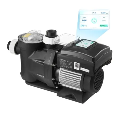 Muutuva kiirusega basseinipump, 1100 W, 000 L/h, 26,000 L/h