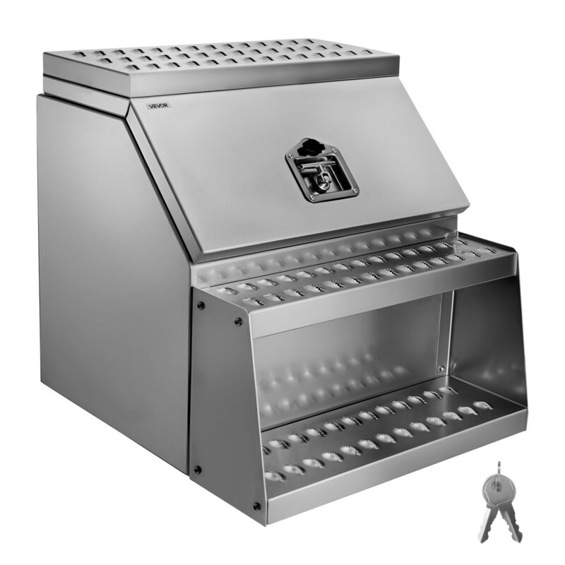 Semi-Truck Step Tool Box, 200 kg, 610 x 695 x 645 mm