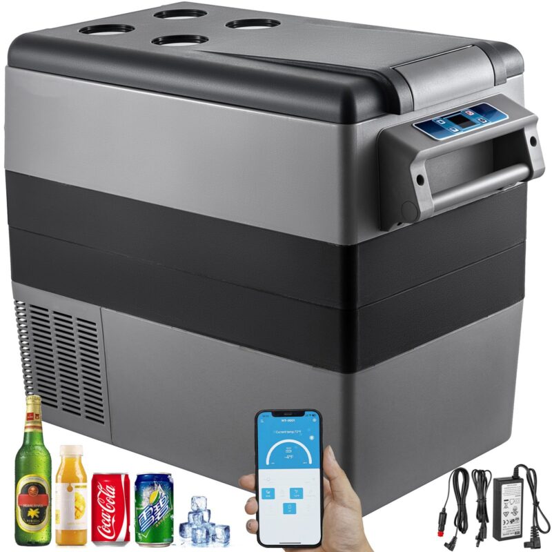 Portable Cool Box 55L Car Fridge 220 V Mini Fridge Electric Freezer Box Small Freezer for