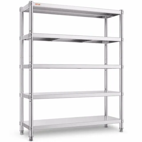 Riiul 122 x 47,0 cm hoiuriiulid 5-tasandilised riiulid ja hoiustamine reguleeritav riiul