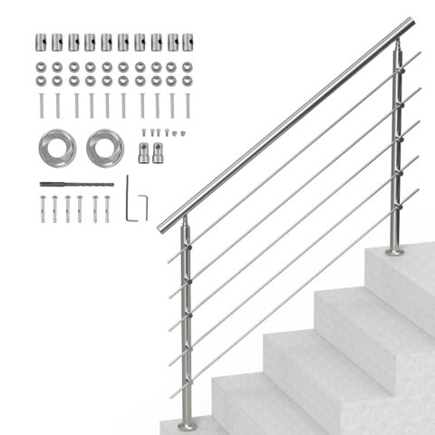 Handrails for Outdoor Steps, 150 cm, 99,8 kg