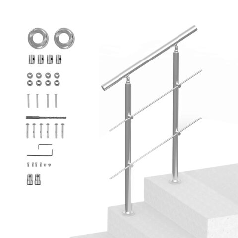Handrails for Outdoor Steps, 80 cm, 99,8 kg