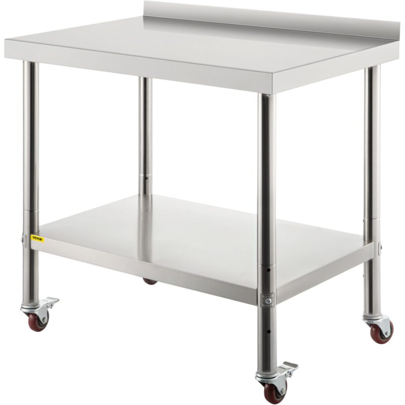 Roostevabast terasest ettevalmistuslaud, 50 kg, 91,4 x 61,0 x 88,9 cm, 200 kg