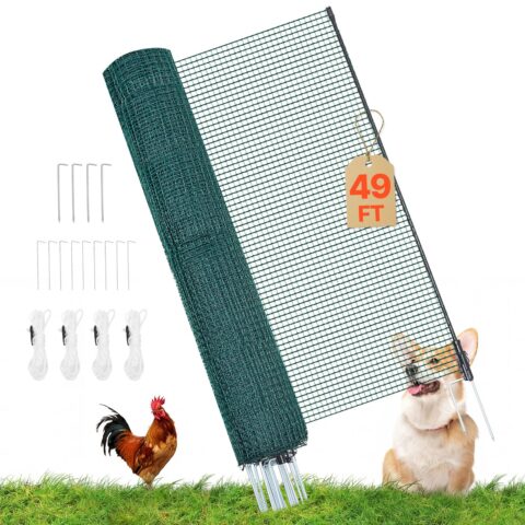 Temporary Fence with Posts, 1,2 x 15 m, 55 g