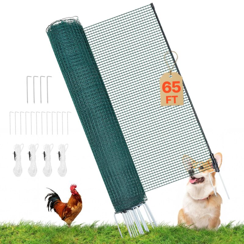 Temporary Fence with Posts, 1,2 x 20 m, 55 g