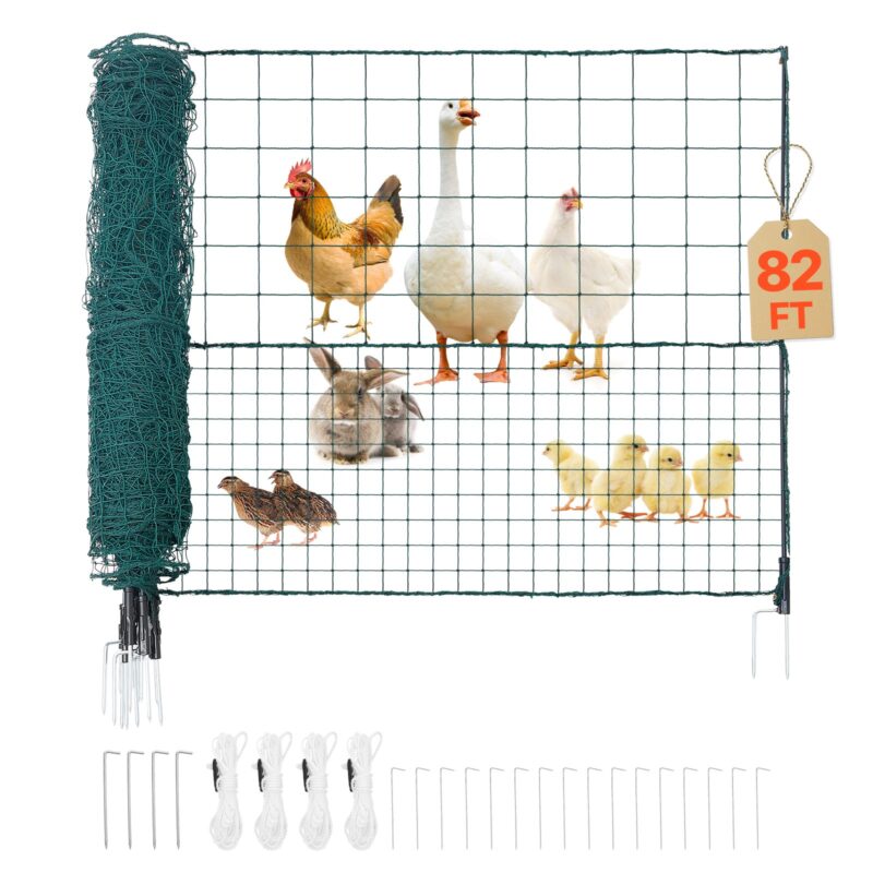 Temporary Fence with Posts, 1,05 x 25 m, 73 g