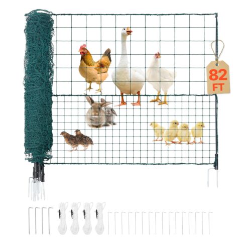 Temporary Fence with Posts, 1,25 x 25 m, 73 g