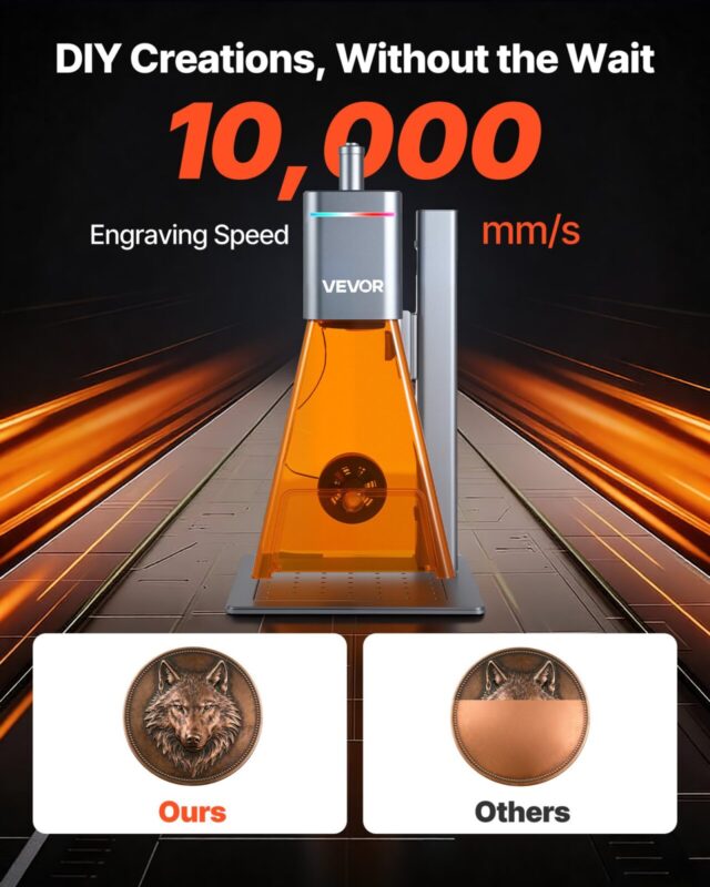 5,08 cm-1 kahesuunaline lasergraveerimismasin, 000 mm, 20 W