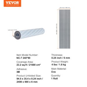 VEVOR Paadipõrand, 240 x 89,9 cm, hall — pilt 7