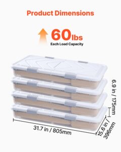 Voodialune hoiukast ratastega, 14,8 kg, 805 x 396 x 175 mm, 4 tk — pilt 3