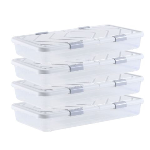 Voodialune hoiukast ratastega, 805 x 396 x 175 mm, 4 tk