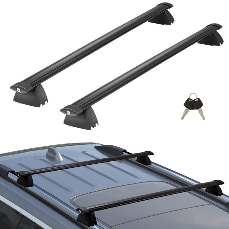 Roof Rack Cross Bars, 90,72 kg, 1187 x 124 x 93 mm