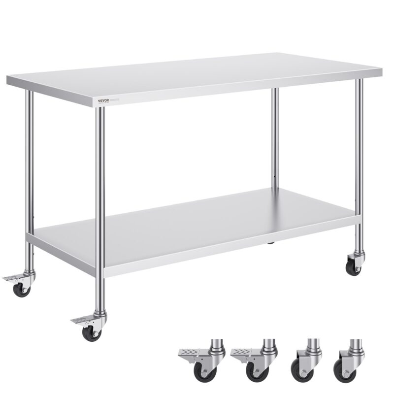 Roostevabast terasest töölaud 76,2 x 152 x 96,5 cm