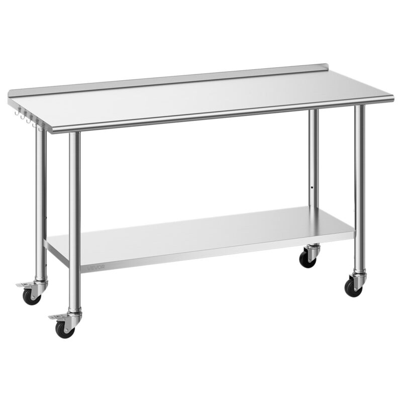 VEVOR Roostevabast terasest töölaud, 61 x 152 cm, 1524×610×894 mm, 62 cm