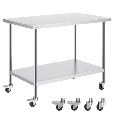 Roostevabast terasest töölaud 76,2 x 122 x 96,5 cm