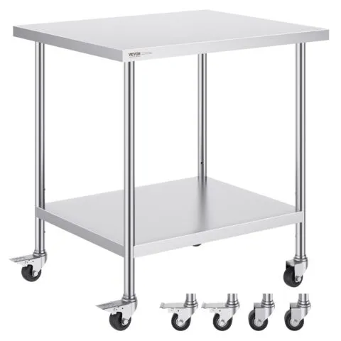 Roostevabast terasest töölaud 76,2 x 91,4 x 96,5 cm