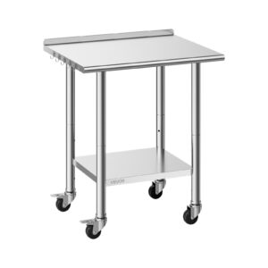 VEVOR Roostevabast terasest töölaud, 61 x 76 cm, 762×610×894 mm, 204 kg — pilt 1