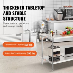 Roostevabast terasest ettevalmistuslaud, 76,2 x 152 x 86,4 cm — pilt 3