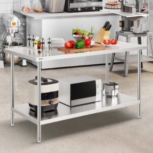 Roostevabast terasest ettevalmistuslaud, 76,2 x 152 x 86,4 cm — pilt 8