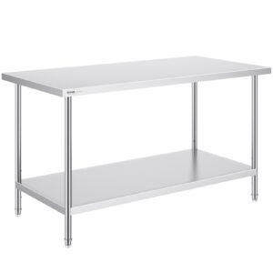 Roostevabast terasest ettevalmistuslaud, 76,2 x 152 x 86,4 cm — pilt 1