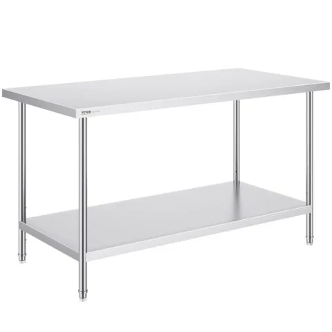 Roostevabast terasest ettevalmistuslaud, 76,2 x 152 x 86,4 cm