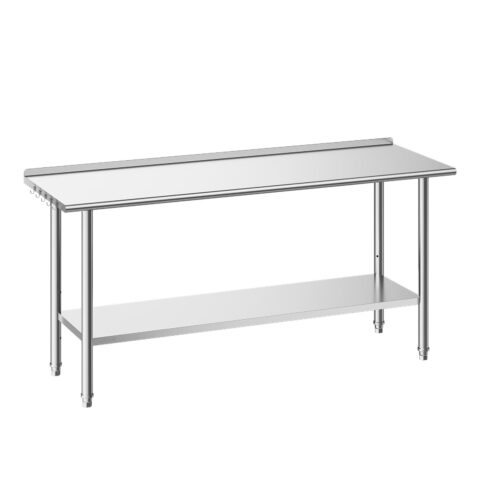 Roostevabast terasest töölaud, 61 x 183 cm, 263 kg