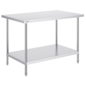 Roostevabast terasest ettevalmistuslaud, 76,2 x 122 x 86,4 cm — pilt 1