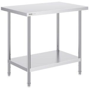Roostevabast terasest ettevalmistuslaud, 61,0 x 91,4 x 86,4 cm — pilt 1