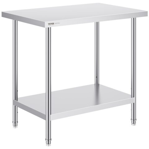 Roostevabast terasest ettevalmistuslaud, 61,0 x 91,4 x 86,4 cm, 0,8 mm