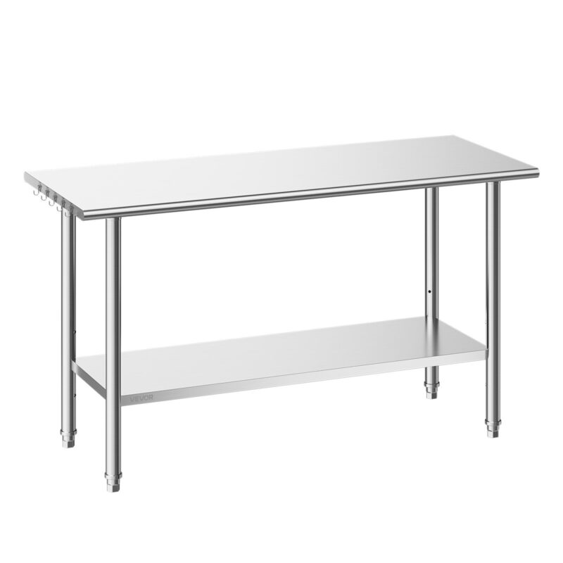 Roostevabast terasest töölaud, 61 x 152 cm, 254 kg