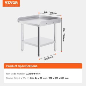 Roostevabast terasest töölaud, 61,0 x 61,0 x 66,0 cm — pilt 7