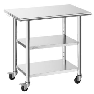 VEVOR Roostevabast terasest töölaud, 61 x 91,5 cm, 915×610×864 mm — pilt 1