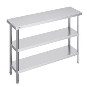 Roostevabast terasest toiduainete ettevalmistuslaud, 35,6 x 121,9 cm — pilt 1