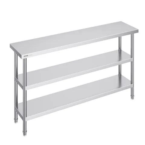 Roostevabast terasest toiduainete ettevalmistuslaud, 35,6 x 152,4 cm