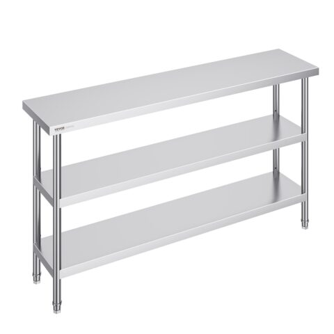 Roostevabast terasest toiduainete ettevalmistuslaud, 35,6 x 152,4 cm, 0,8 mm